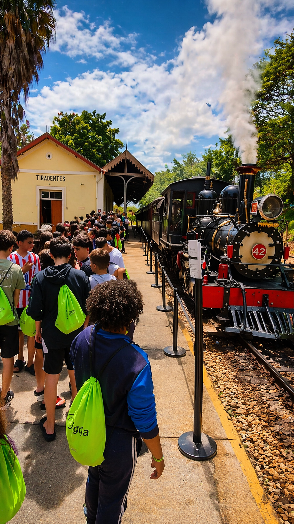 Estudantes em experiência educativa